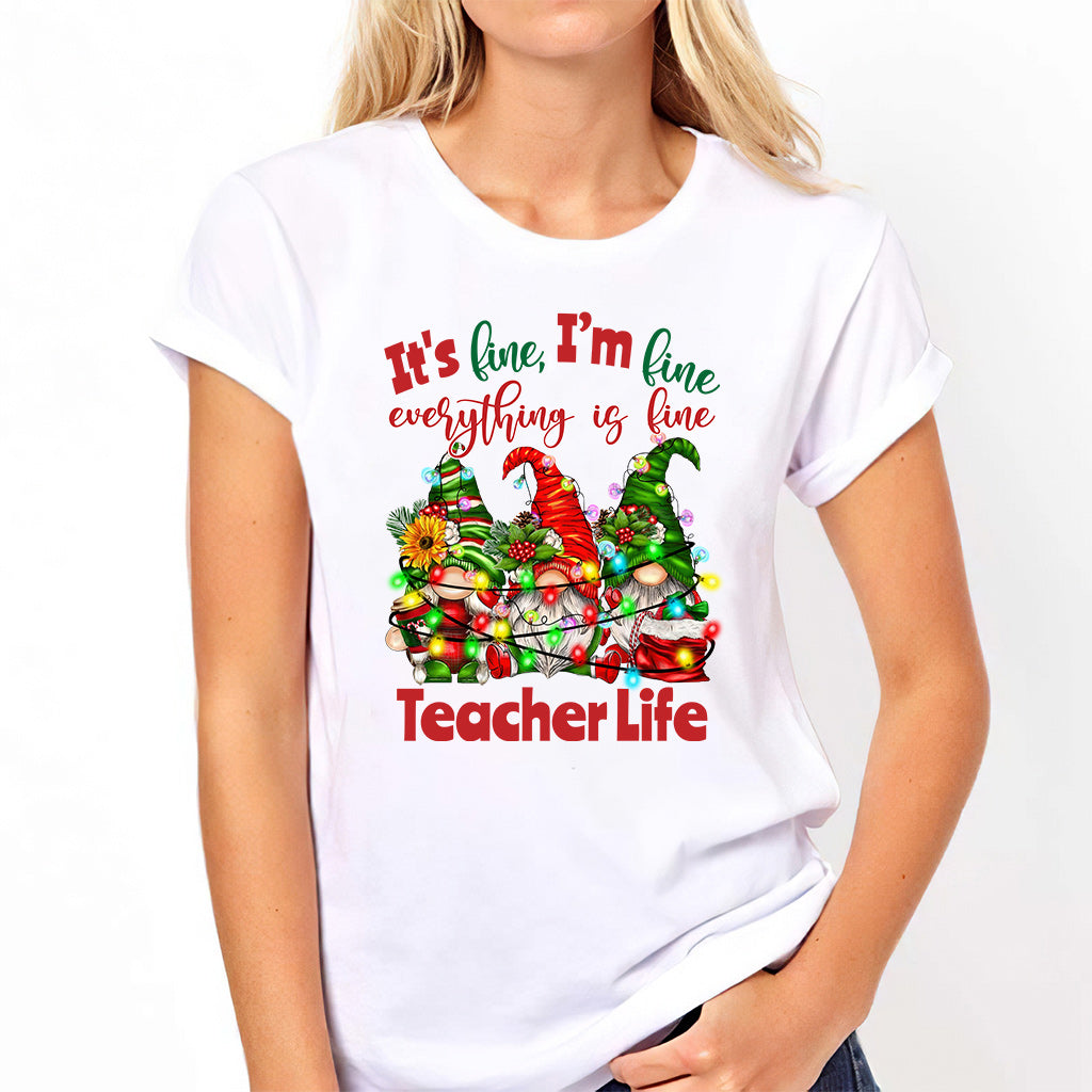 Alles gut, mir geht's gut, alles ist gut – personalisiertes Lehrer-T-Shirt und Hoodie