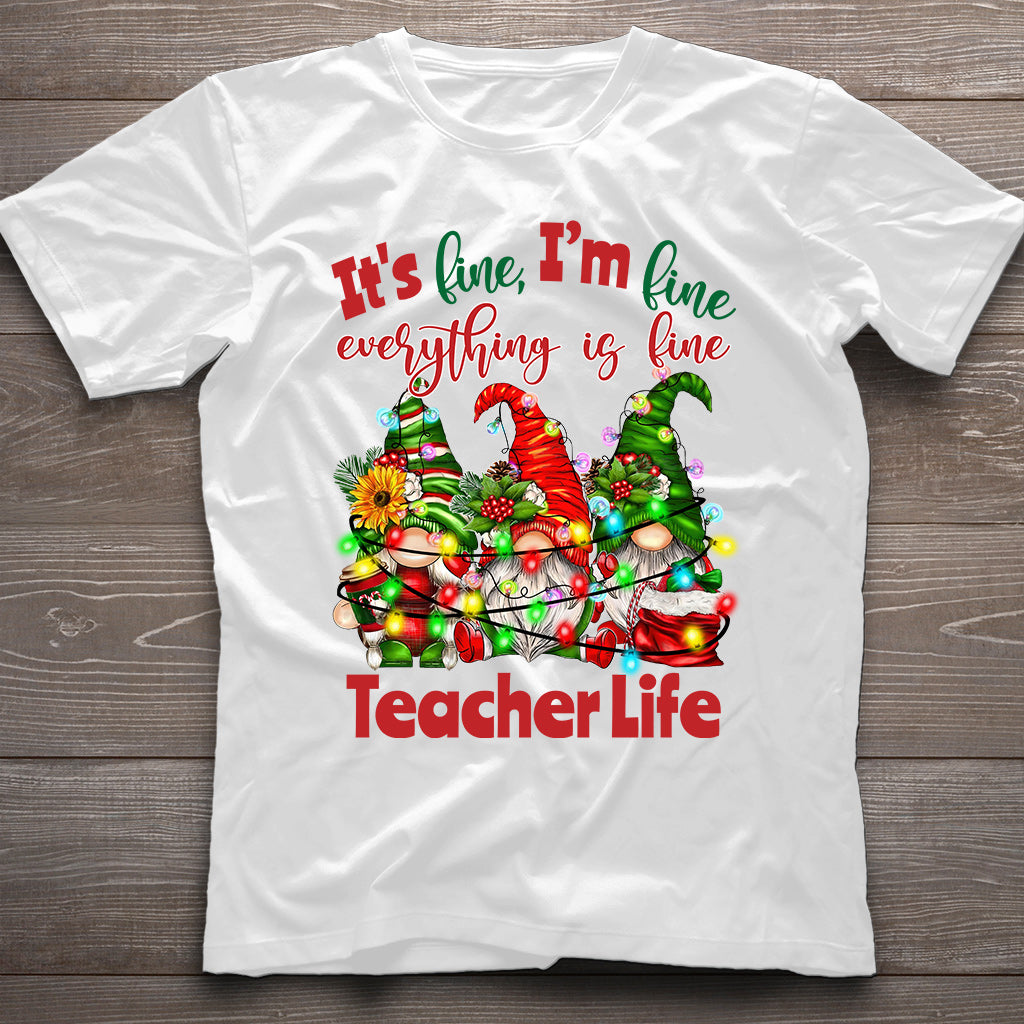 Alles gut, mir geht's gut, alles ist gut – personalisiertes Lehrer-T-Shirt und Hoodie