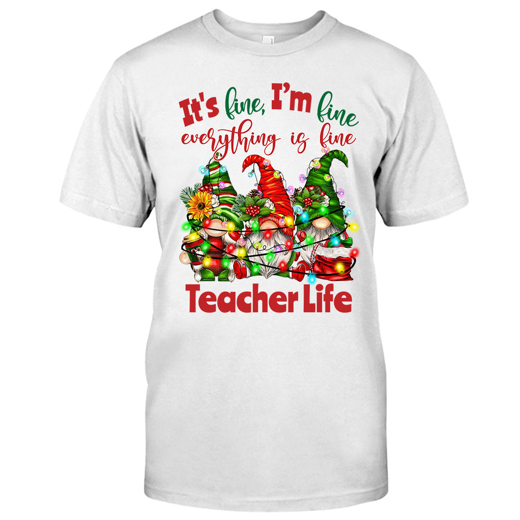 Alles gut, mir geht's gut, alles ist gut – personalisiertes Lehrer-T-Shirt und Hoodie