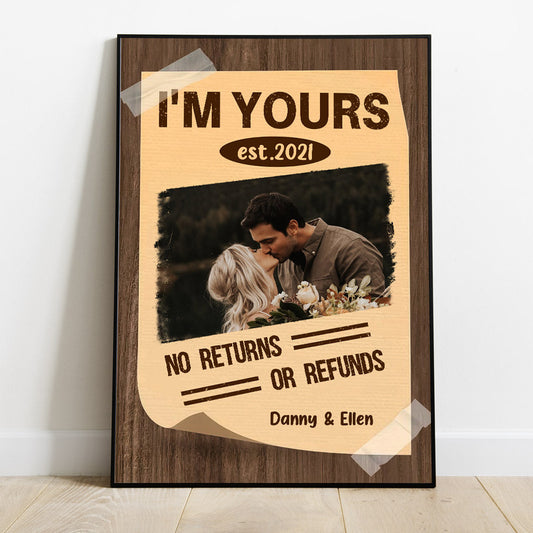 I'm Yours - Personalized Couple Canvas And Poster