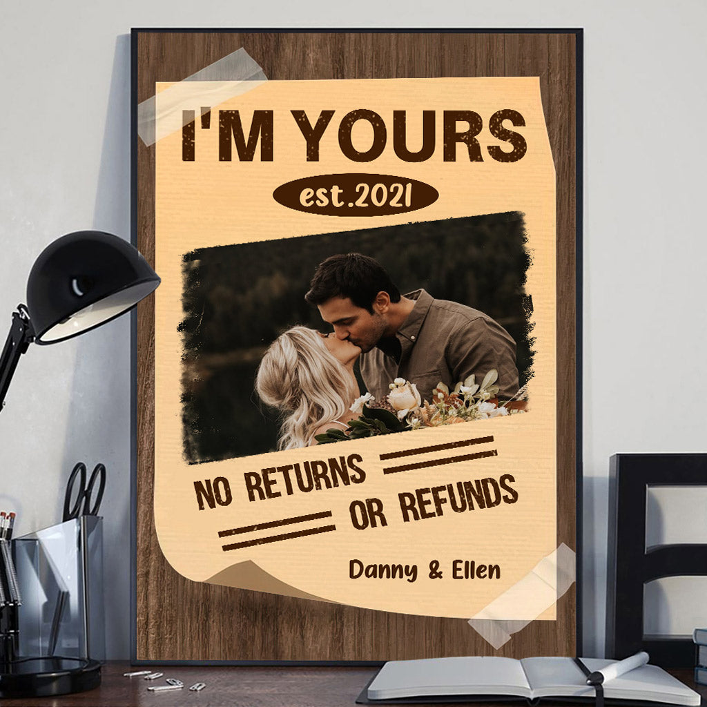 I'm Yours - Personalized Couple Canvas And Poster