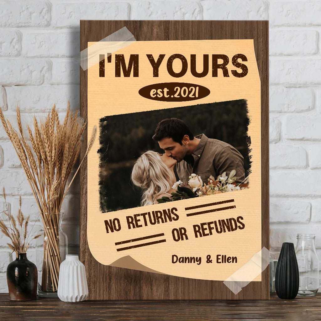 I'm Yours - Personalized Couple Canvas And Poster