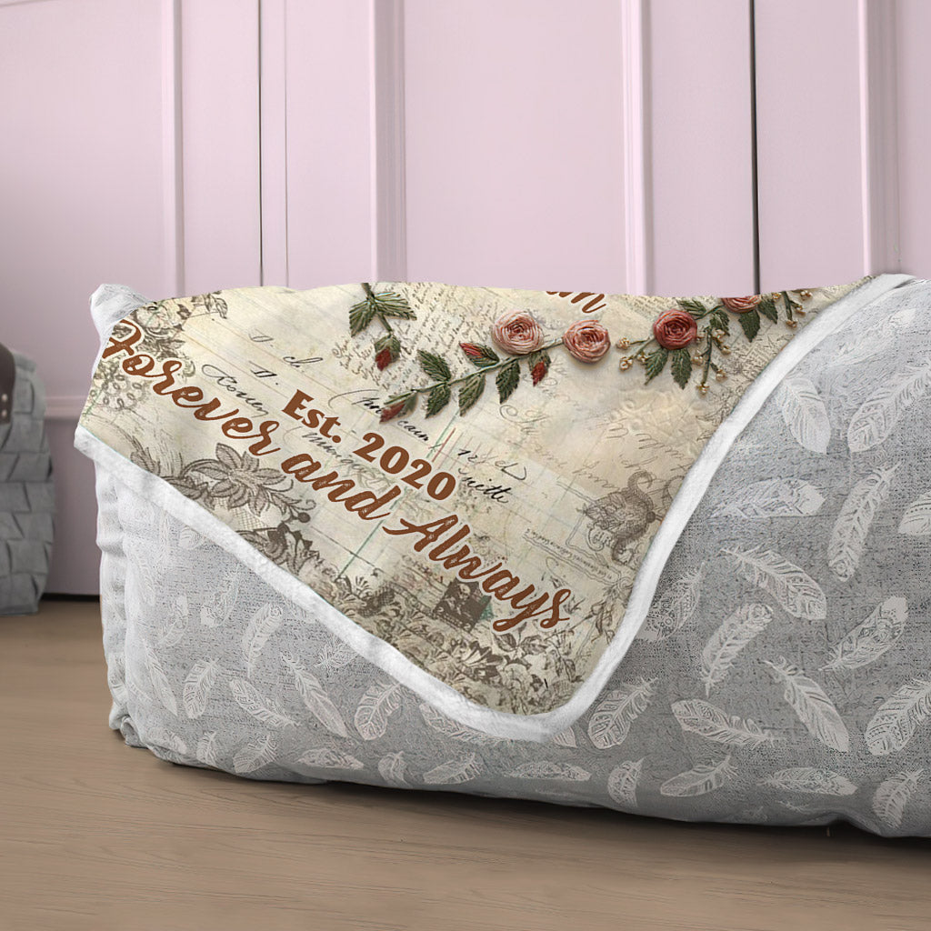 Für immer und ewig – Personalisierte Pärchendecke