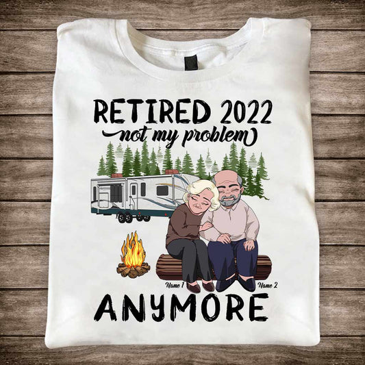 Ich möchte einfach nur deine Hand halten – Camping für ältere Paare – Personalisiertes Camping-T-Shirt und Hoodie