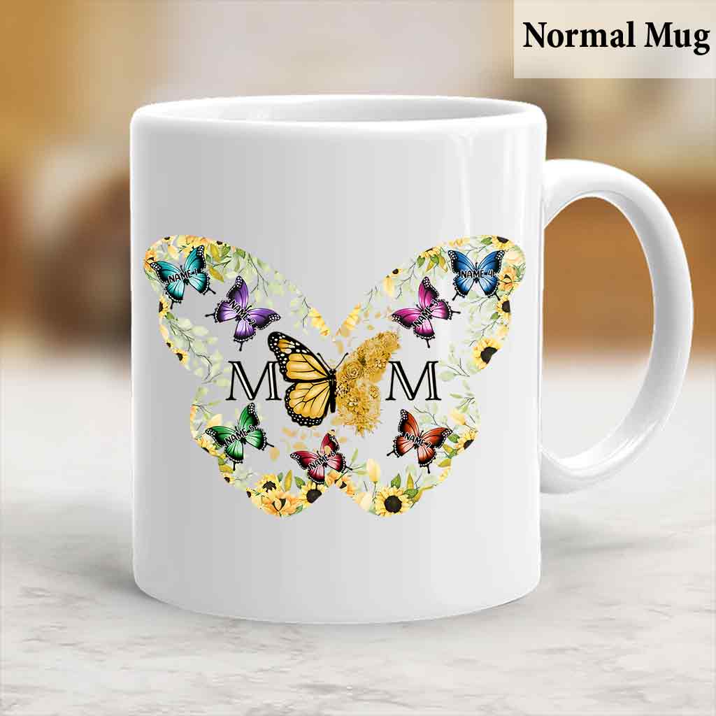 Mama Schmetterling - Personalisierte Muttertasse