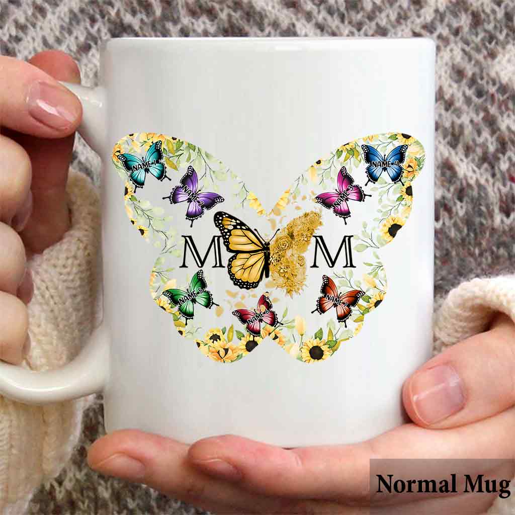 Mama Schmetterling - Personalisierte Muttertasse