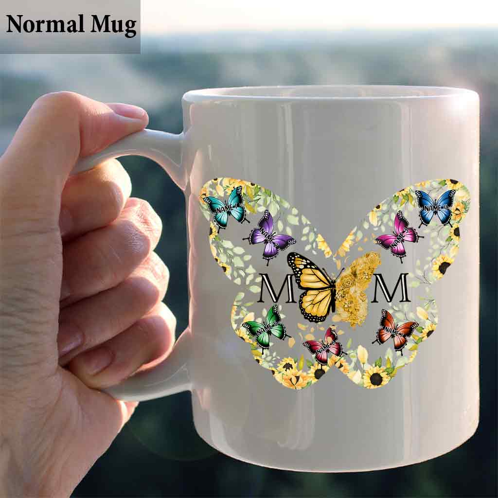 Mama Schmetterling - Personalisierte Muttertasse