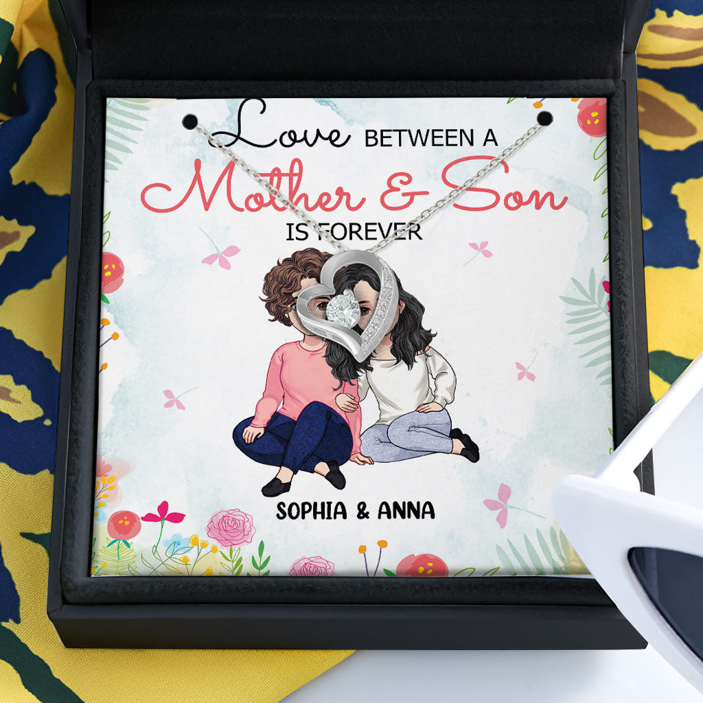 A Love Between A Mother - Personalized Mother's Day Mother Necklace
