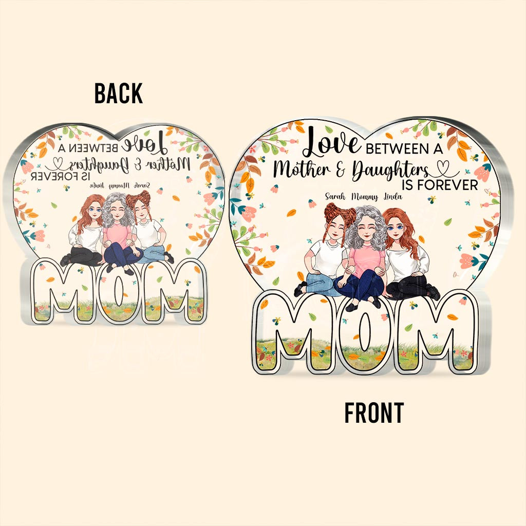 Love Forever - Personalized Mother's Day Mother Custom Shaped Acrylic Plaque