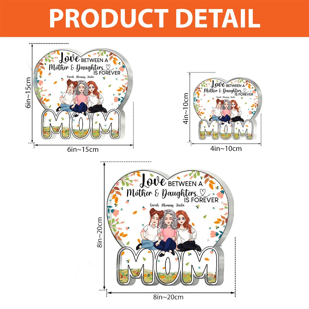 Love Forever - Personalized Mother's Day Mother Custom Shaped Acrylic Plaque