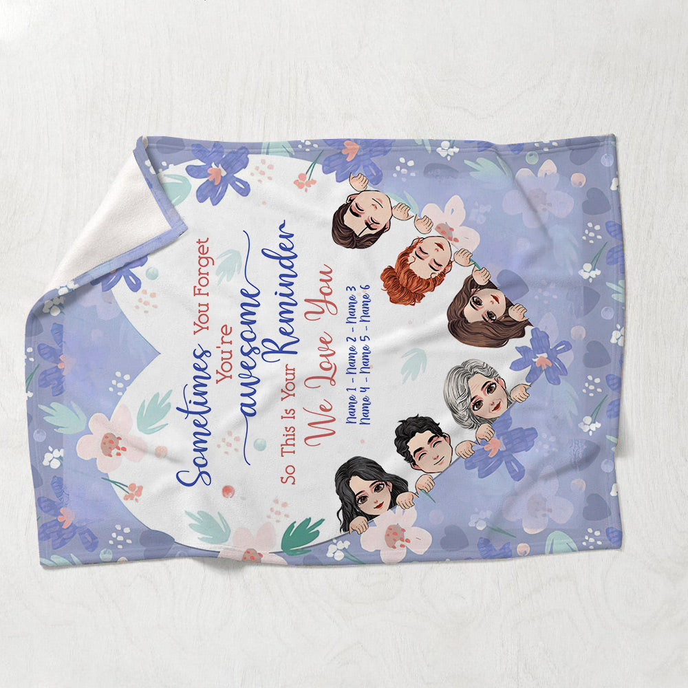 Du bist großartig – Geschenk für Mama, Oma – Personalisierte Decke