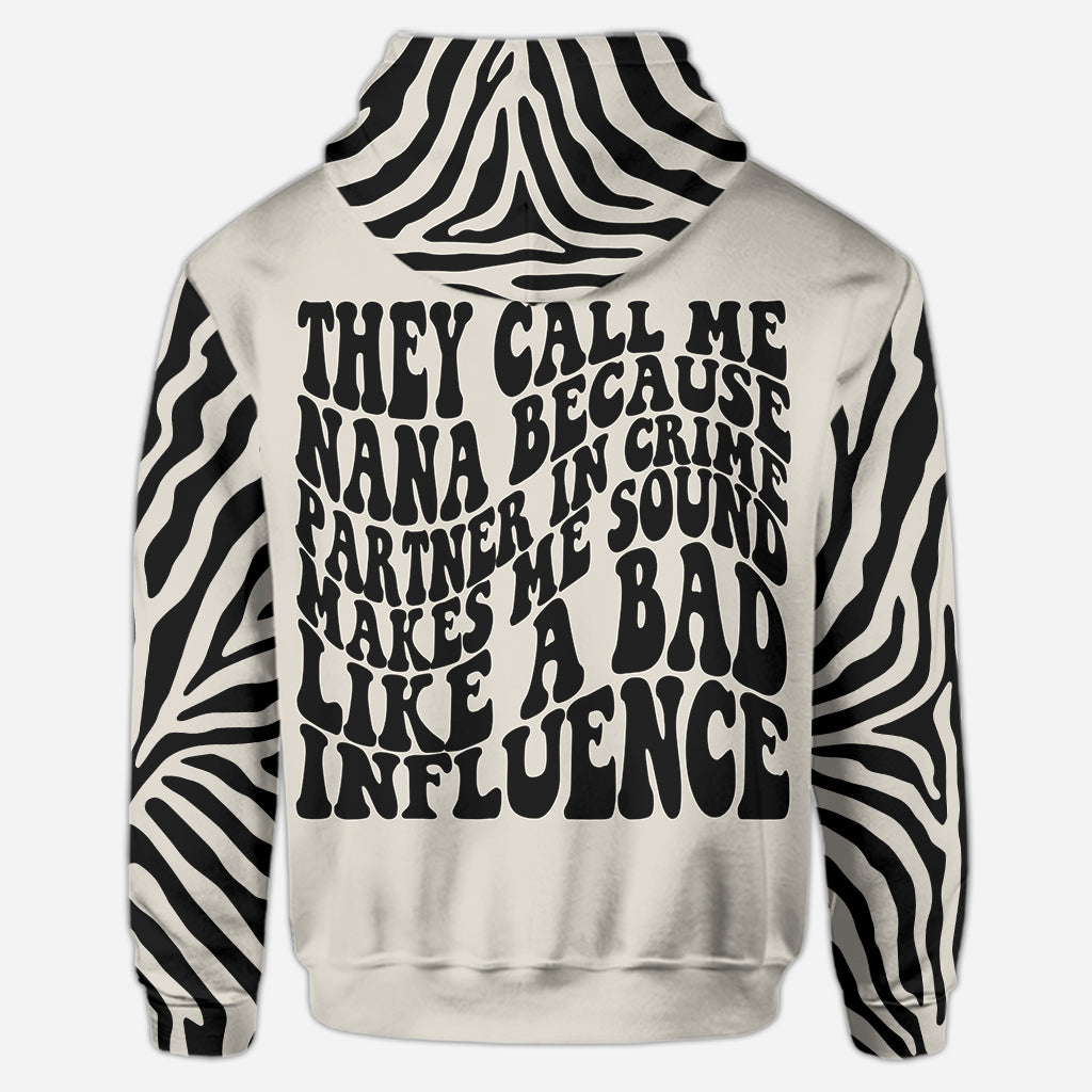 Nana Partners In Crime – Personalisierter Muttertags-Hoodie und Leggings für Oma