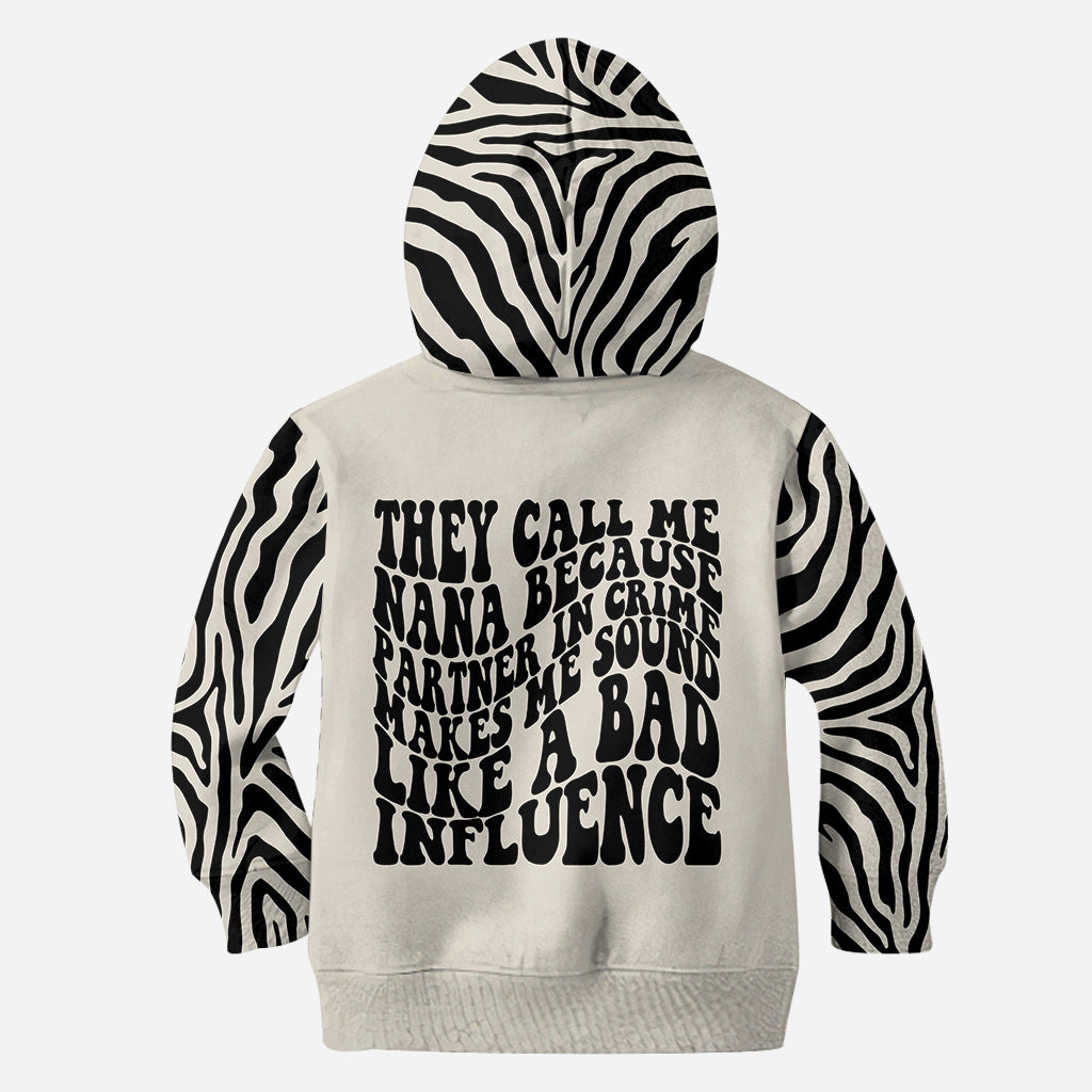 Nana Partners In Crime – Personalisierter Muttertags-Hoodie und Leggings für Oma