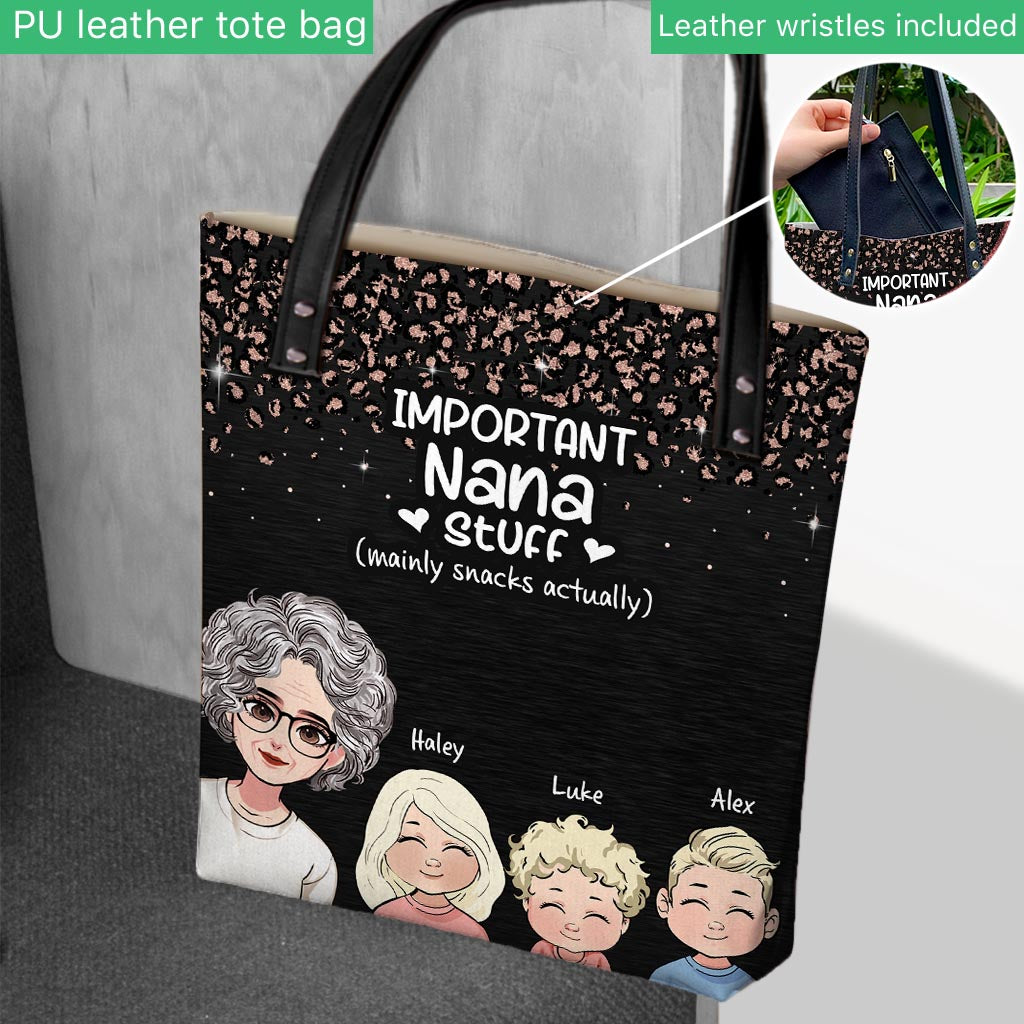 Wichtige Oma-Sachen – Personalisierte Muttertags-Tragetasche für Oma