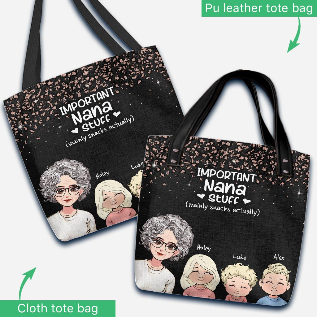 Wichtige Oma-Sachen – Personalisierte Muttertags-Tragetasche für Oma