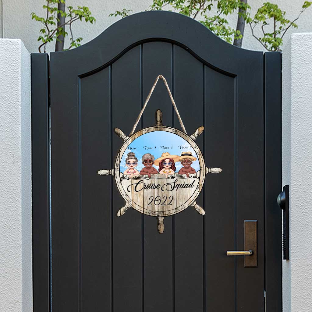 Cruise Squad – Personalisiertes Holzschild für die beste Freundin