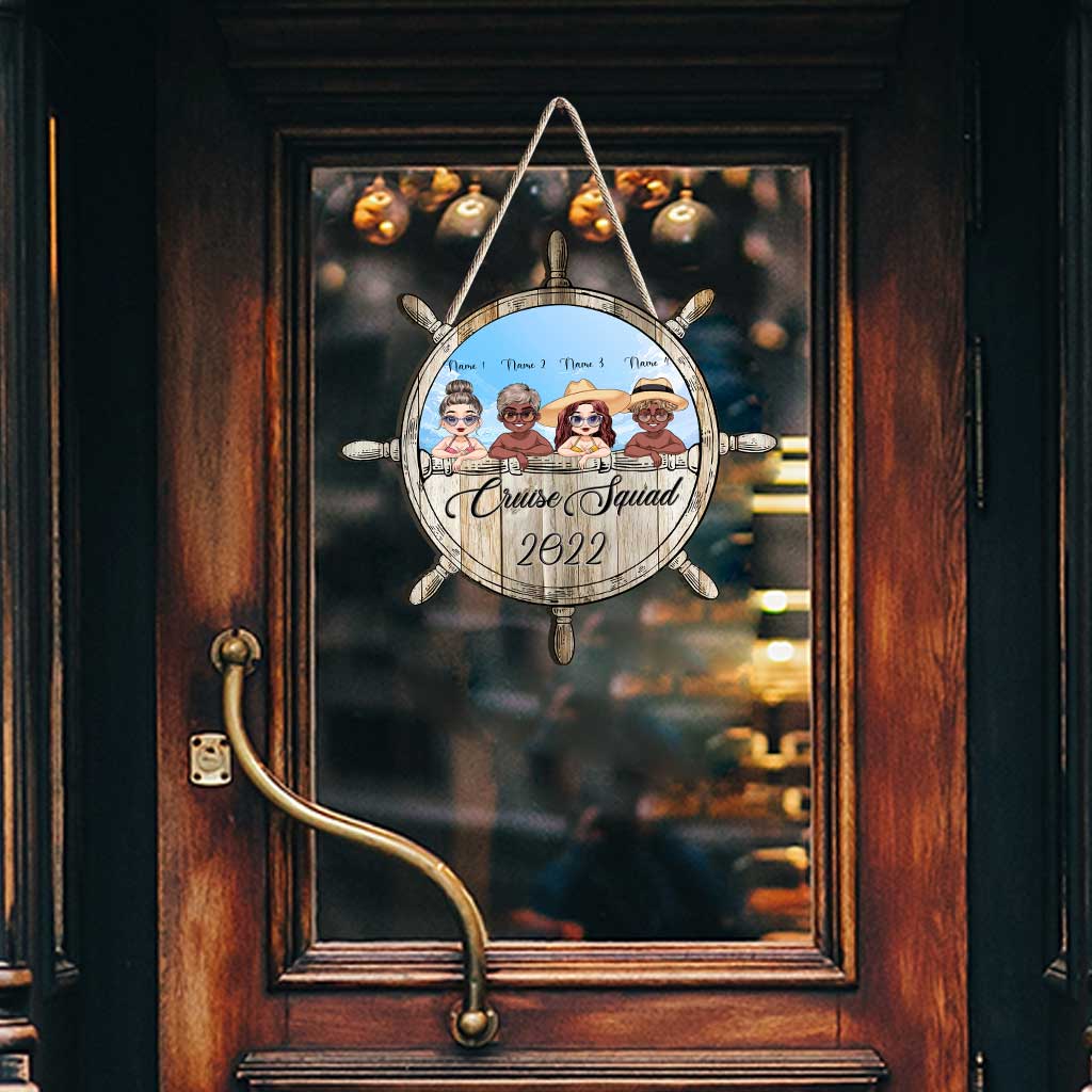 Cruise Squad – Personalisiertes Holzschild für die beste Freundin