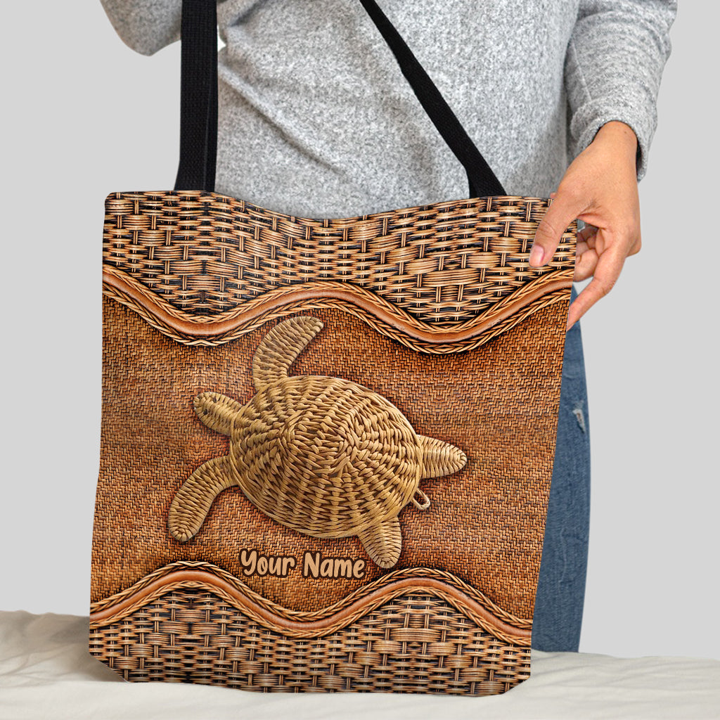 Love Turtles - Personalized Turtle Tote Bag