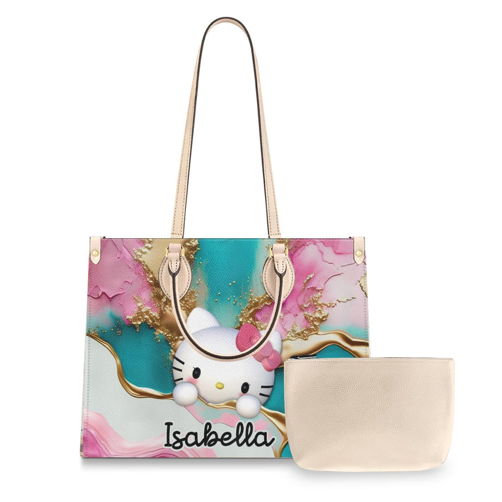 Salty Lil' Beach – Personalisierte Handtasche aus Schildkrötenleder