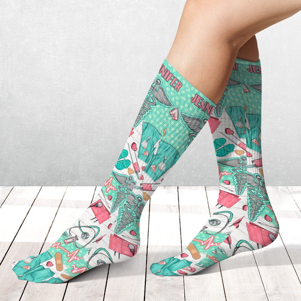 Nurse Life – Personalisierte Krankenschwestersocken