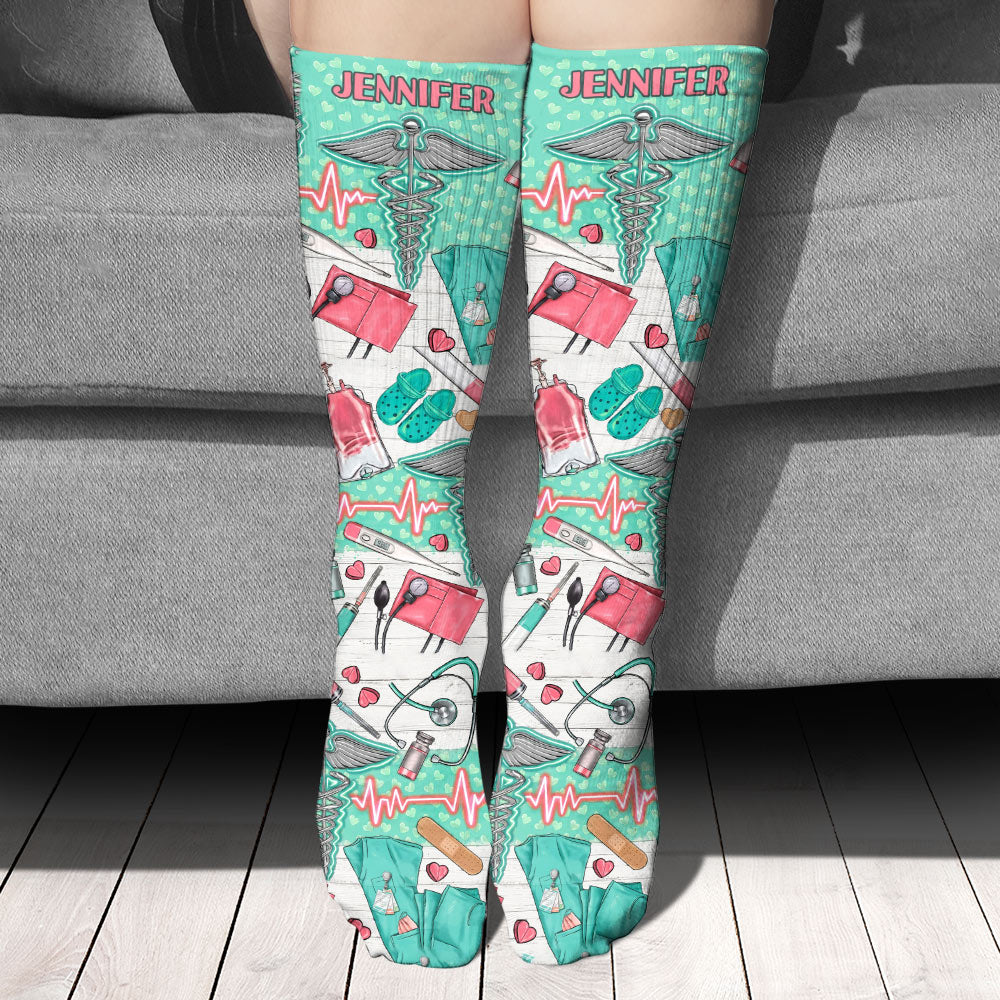 Nurse Life – Personalisierte Krankenschwestersocken