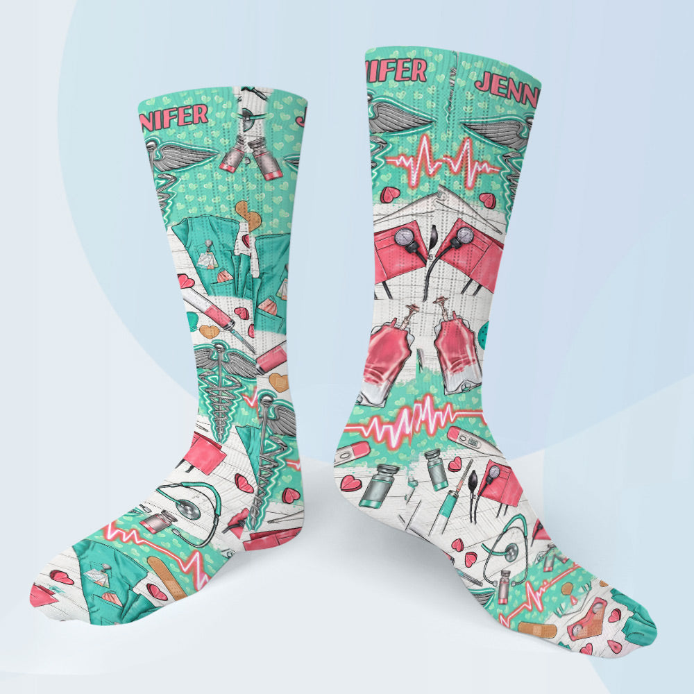 Nurse Life – Personalisierte Krankenschwestersocken