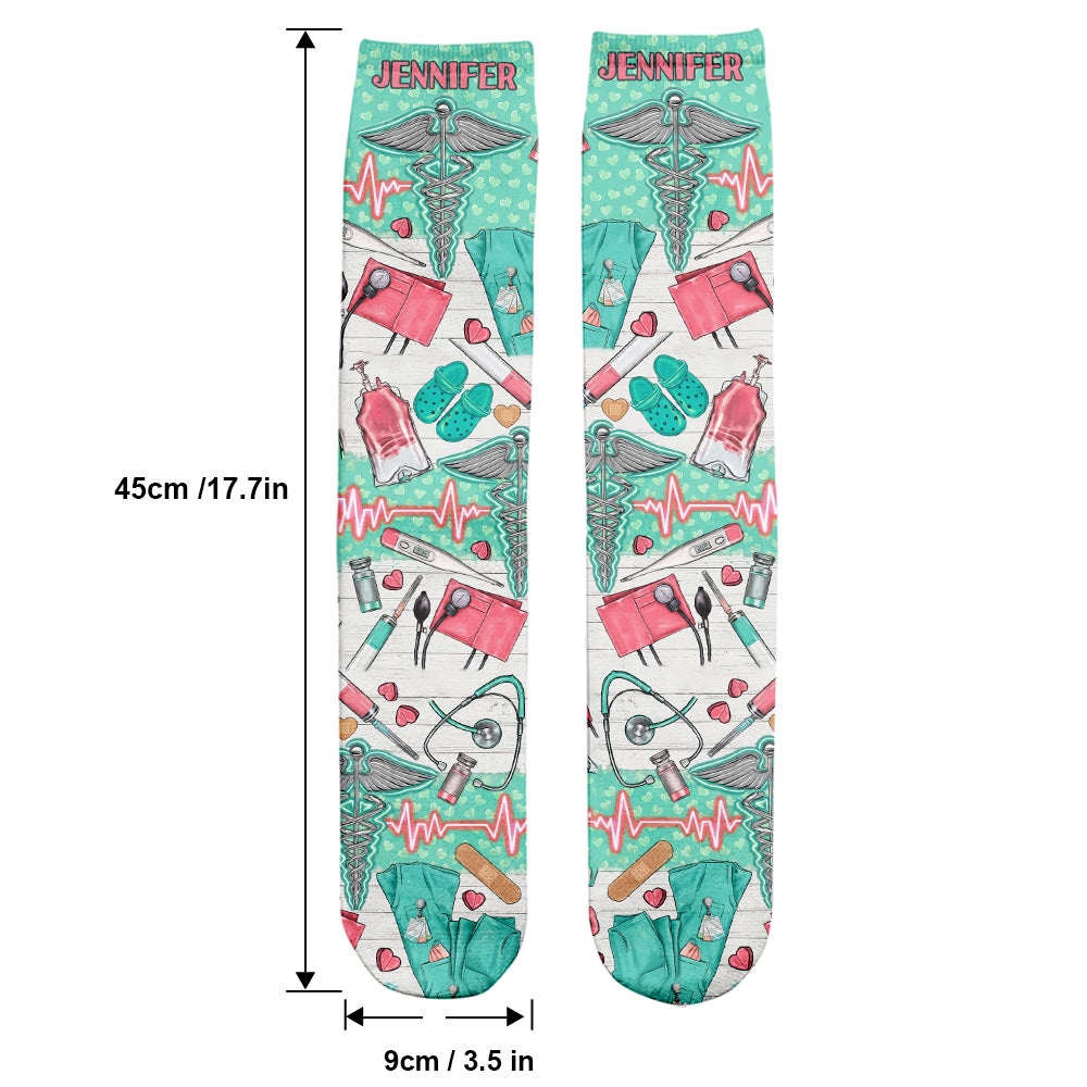 Nurse Life – Personalisierte Krankenschwestersocken