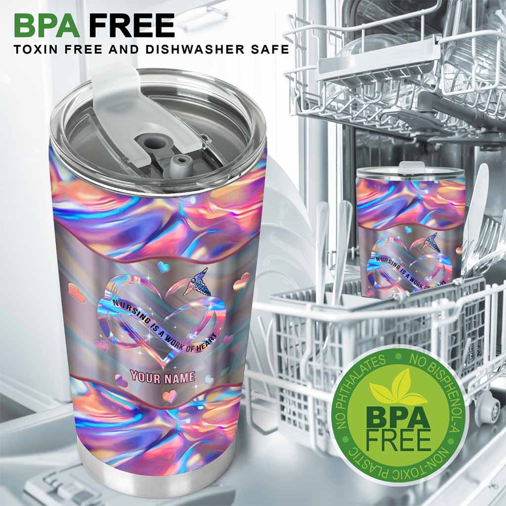 Personalisierter Trinkbecher „Pflege ist eine Herzensangelegenheit“