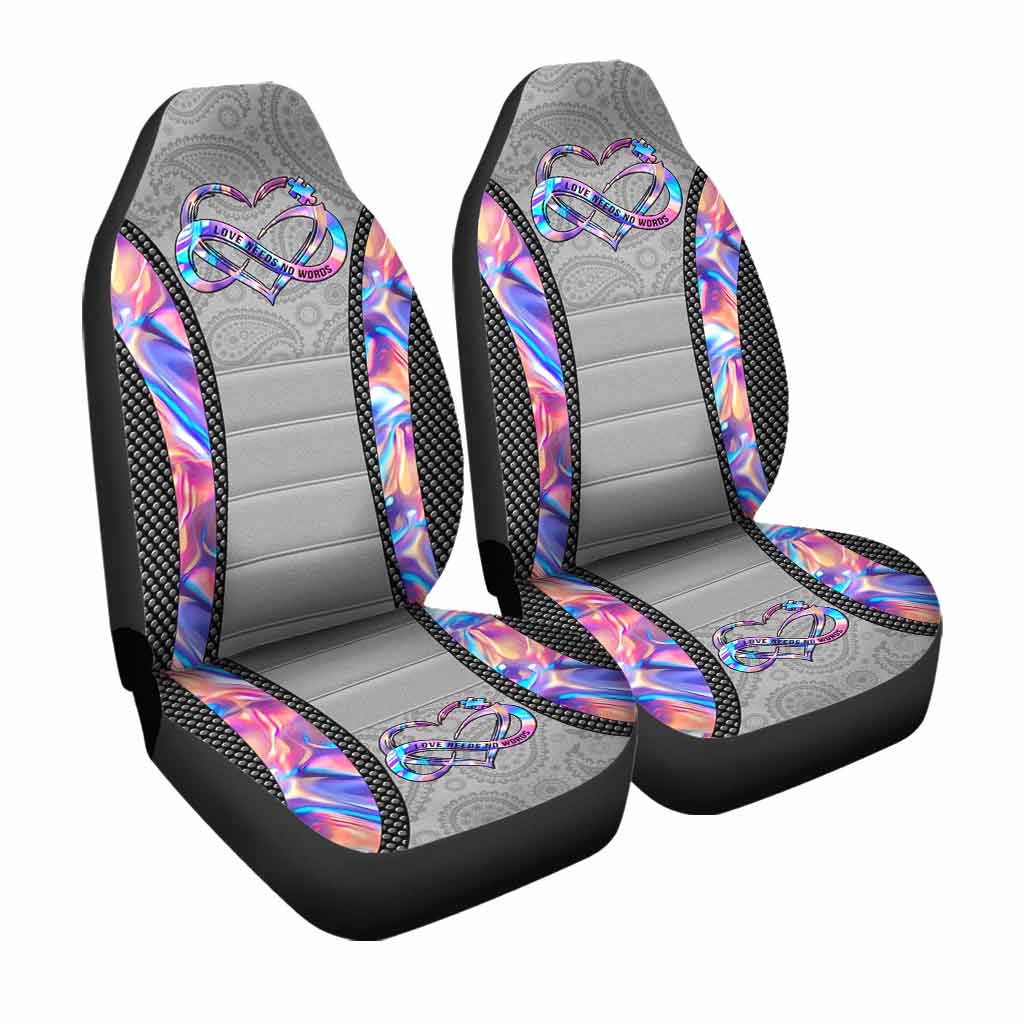 Love Needs No Words - Autism Awareness Seat Covers