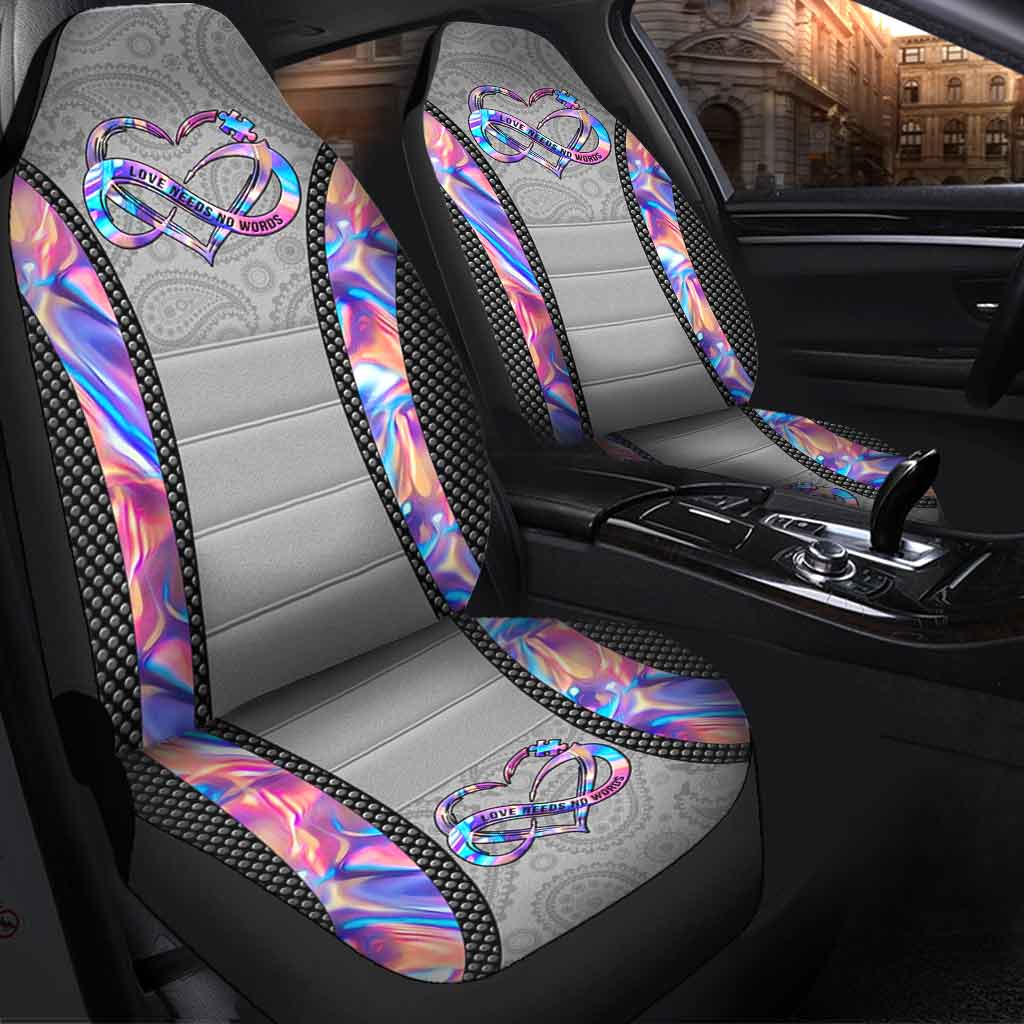 Love Needs No Words - Autism Awareness Seat Covers