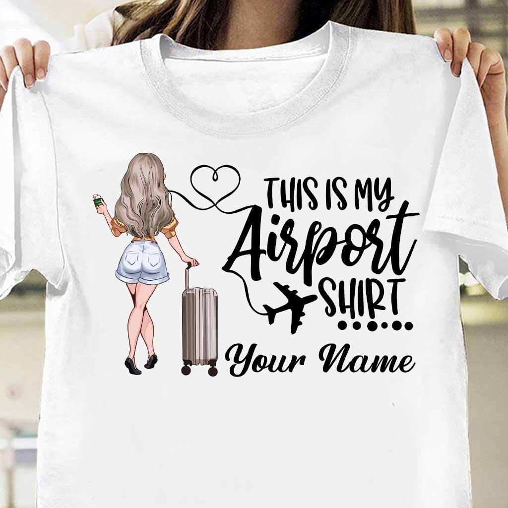 Das ist mein Flughafen-Shirt – personalisiertes Reise-T-Shirt und Hoodie