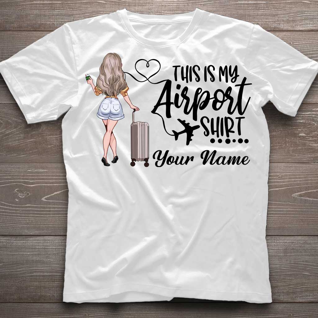 Das ist mein Flughafen-Shirt – personalisiertes Reise-T-Shirt und Hoodie