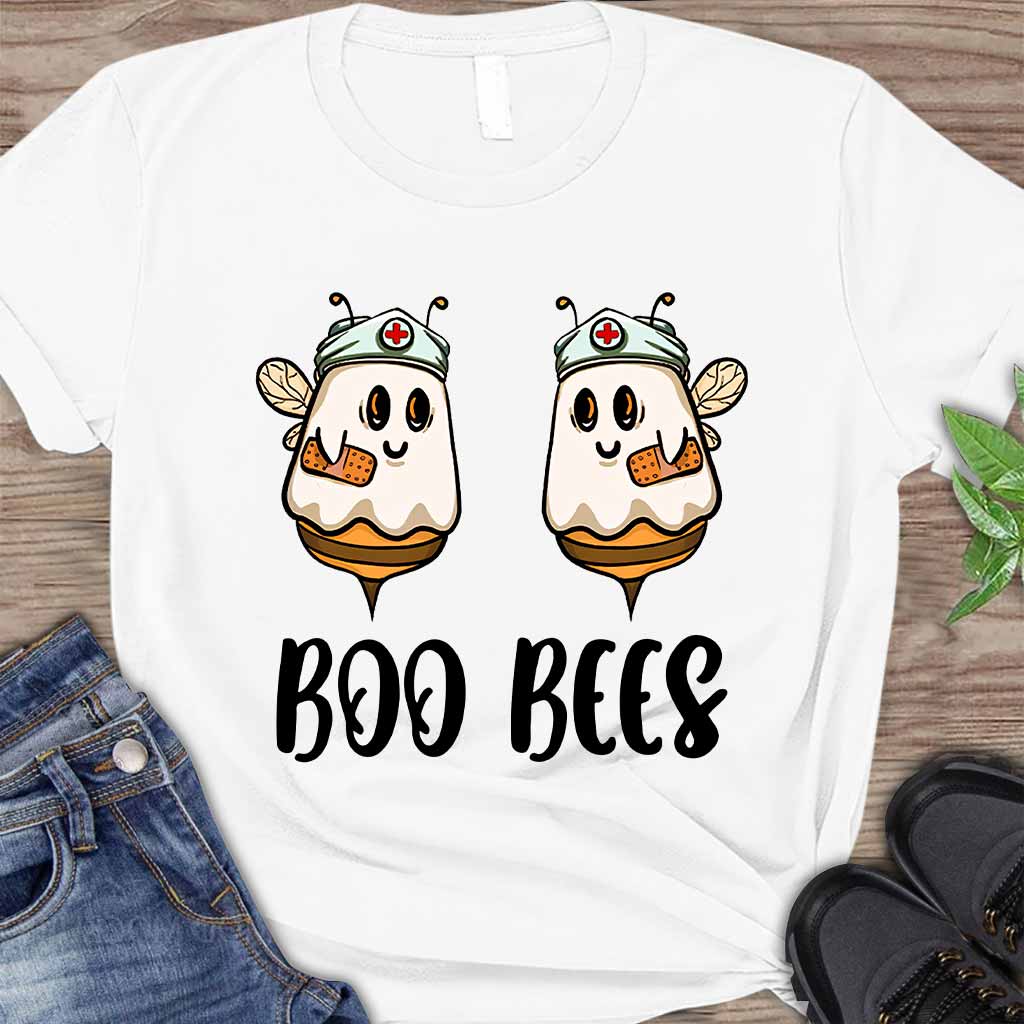 Boo Bees Halloween – Krankenschwester-T-Shirt und Hoodie 082021