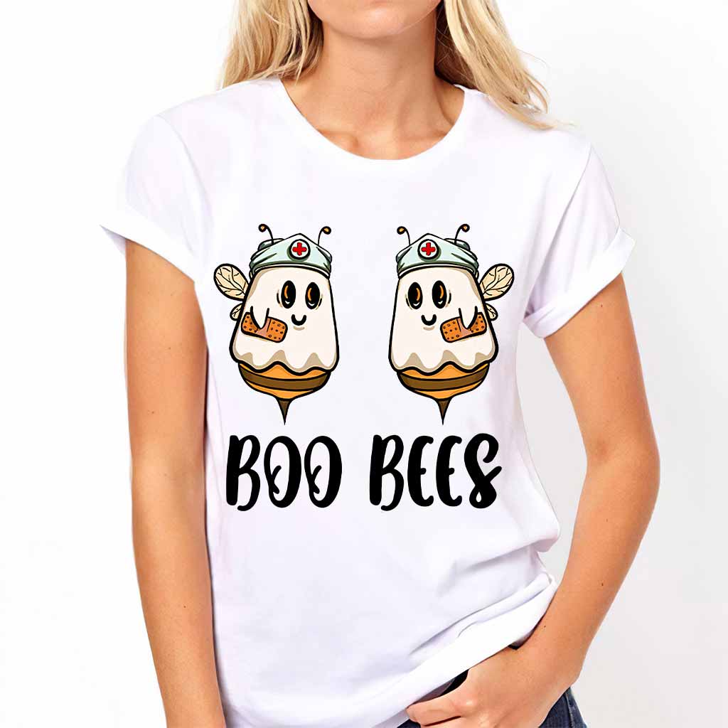 Boo Bees Halloween – Krankenschwester-T-Shirt und Hoodie 082021