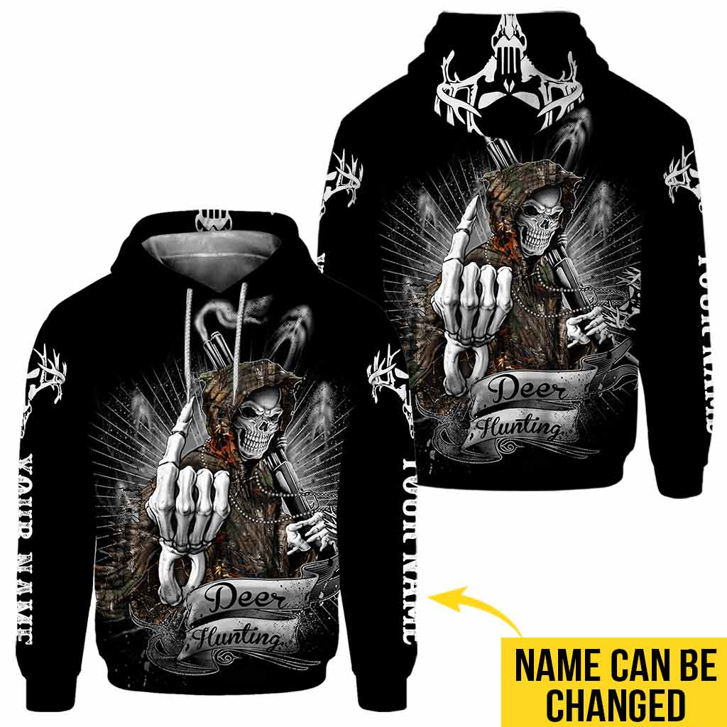 Hirschjagd – Personalisiertes T-Shirt und Hoodie mit Jagdmotiv