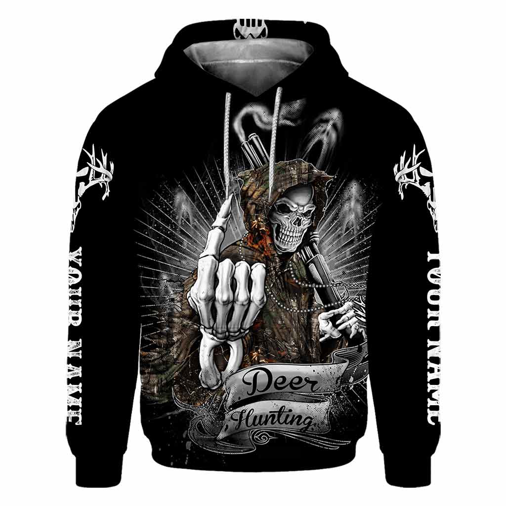 Hirschjagd – Personalisiertes T-Shirt und Hoodie mit Jagdmotiv