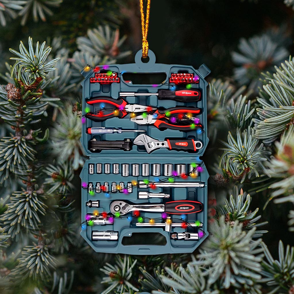 All I Want For Christmas - Mechaniker-Weihnachtsbaumschmuck (beidseitig bedruckt)