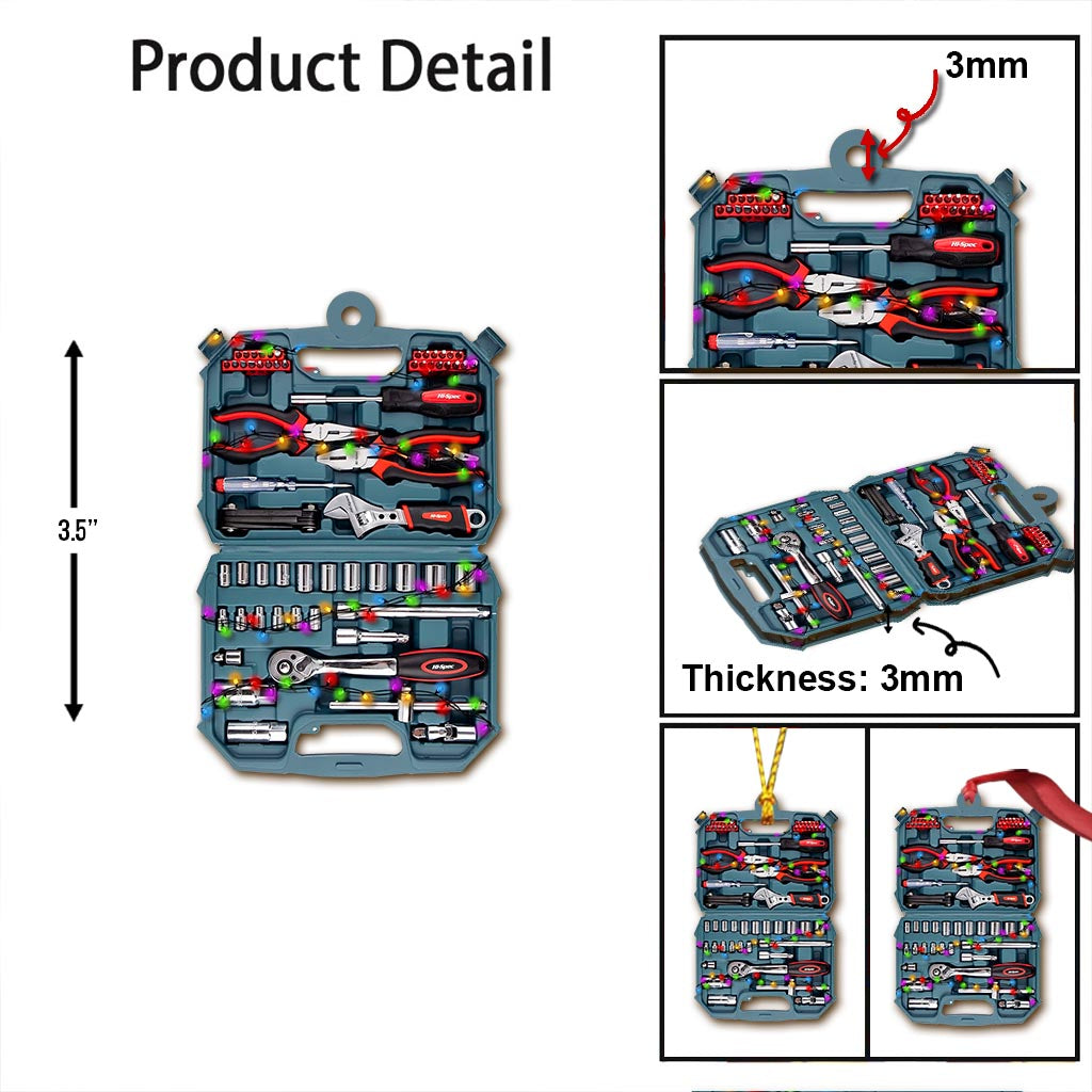 All I Want For Christmas - Mechaniker-Weihnachtsbaumschmuck (beidseitig bedruckt)