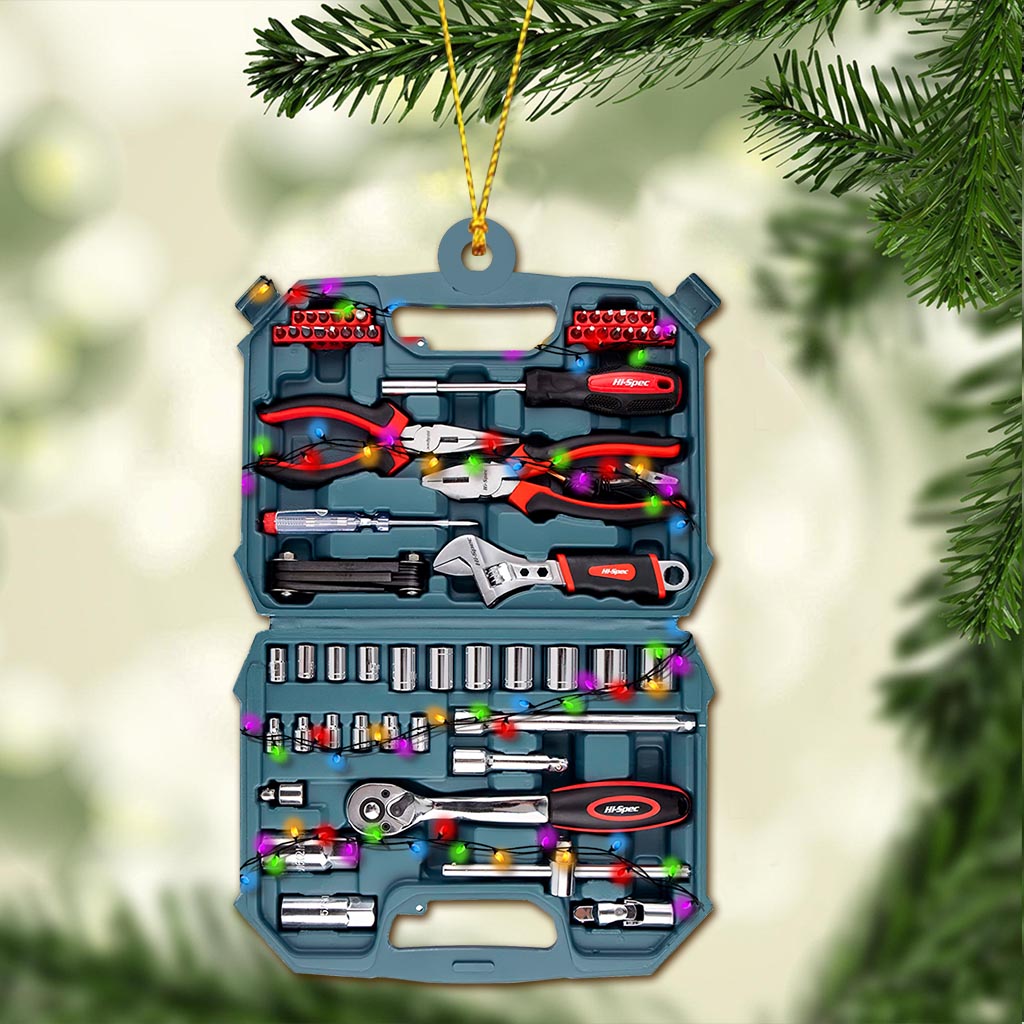 All I Want For Christmas - Mechaniker-Weihnachtsbaumschmuck (beidseitig bedruckt)