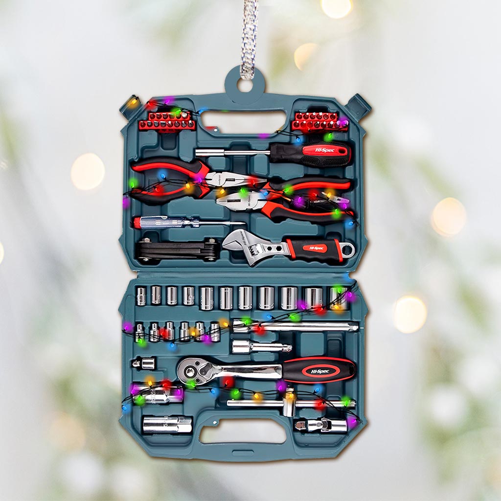 All I Want For Christmas - Mechaniker-Weihnachtsbaumschmuck (beidseitig bedruckt)
