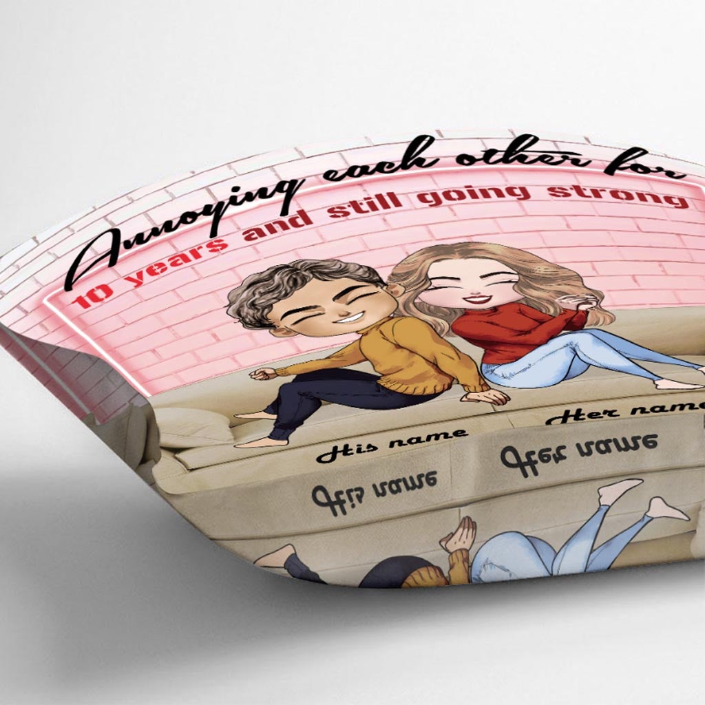 Sich gegenseitig nerven – Personalisiertes Pärchenkissen