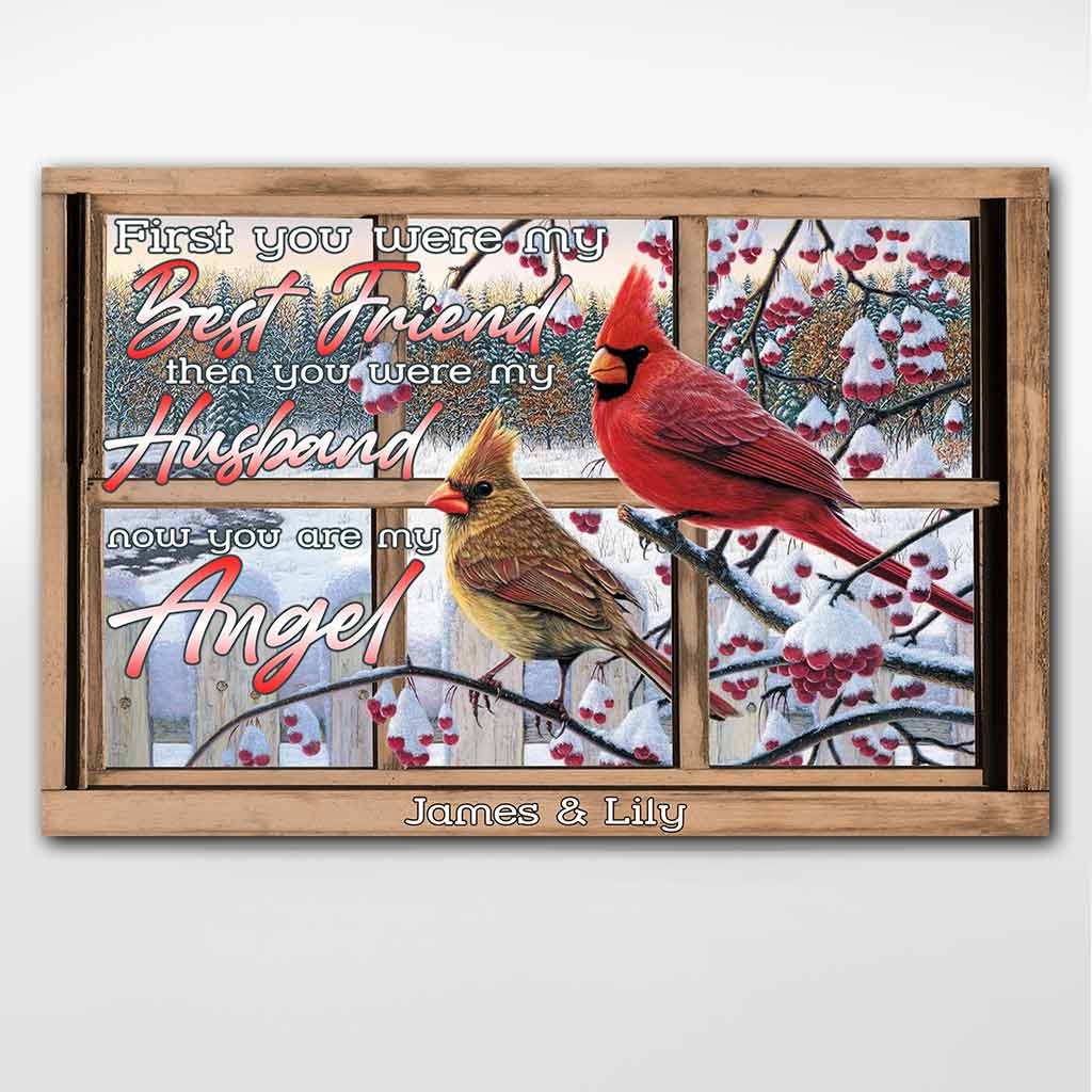 Erst warst du mein bester Freund – Personalisiertes Poster für Paare