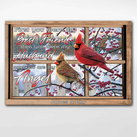 Erst warst du mein bester Freund – Personalisiertes Poster für Paare