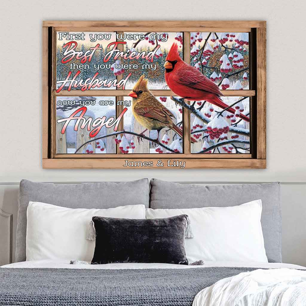 Erst warst du mein bester Freund – Personalisiertes Poster für Paare