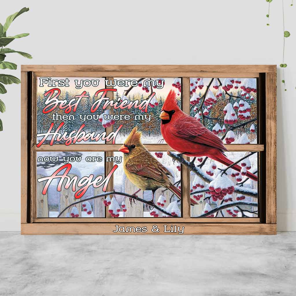 Erst warst du mein bester Freund – Personalisiertes Poster für Paare