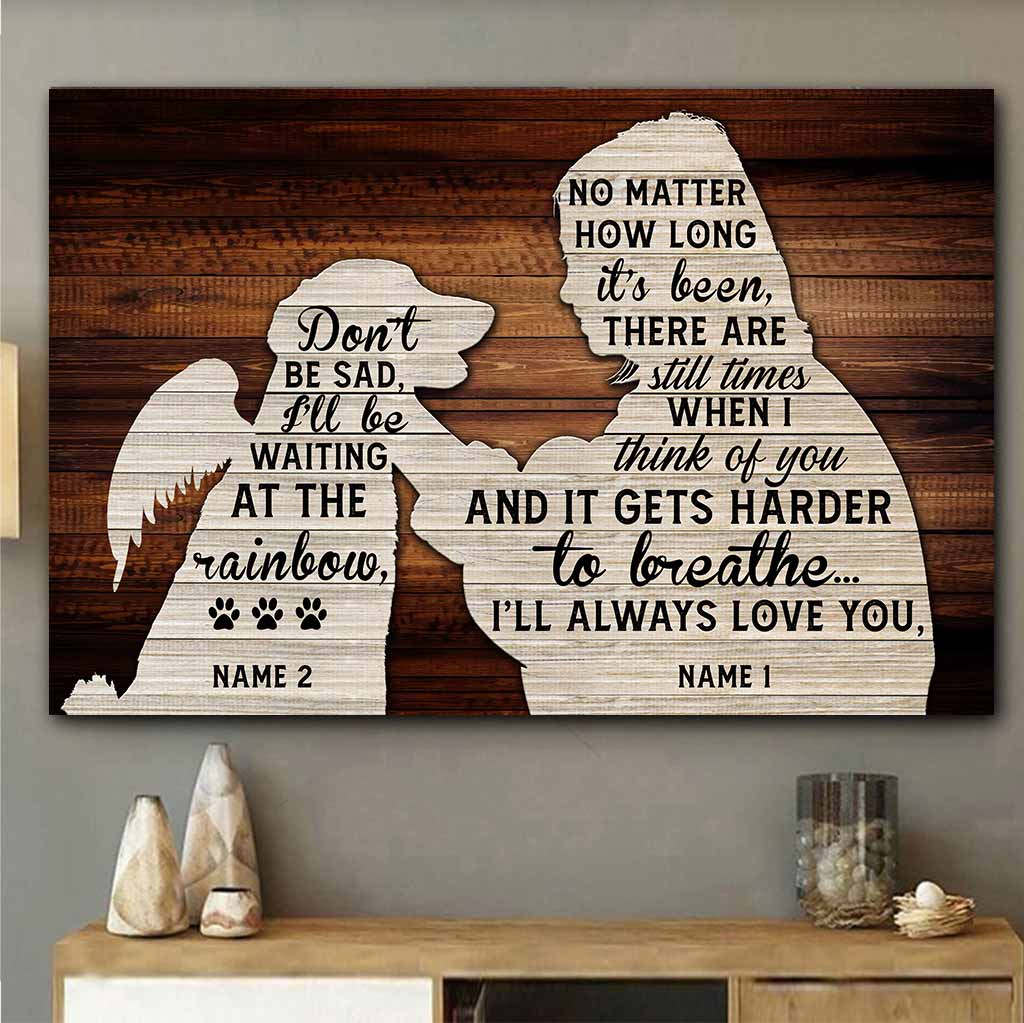 Ich vermisse dich – personalisiertes Hundeposter