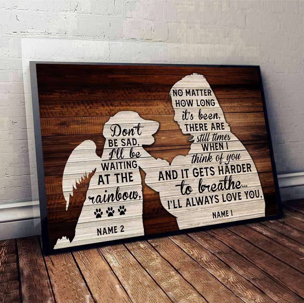 Ich vermisse dich – personalisiertes Hundeposter