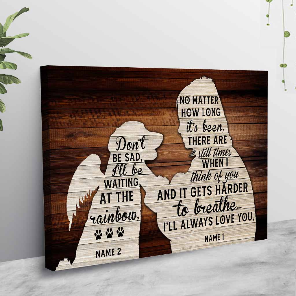 Ich vermisse dich – personalisiertes Hundeposter