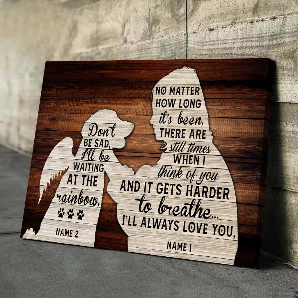 Ich vermisse dich – personalisiertes Hundeposter