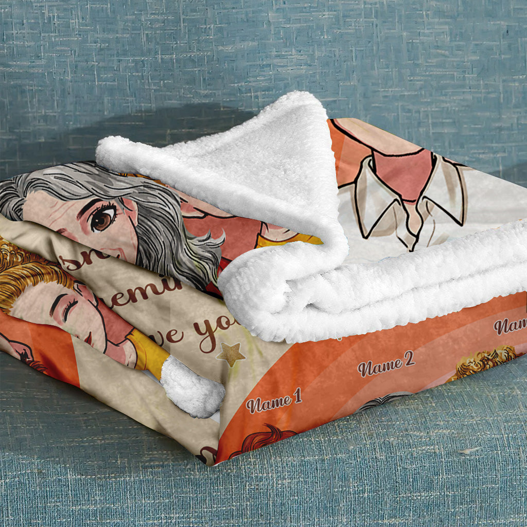 Jedes Mal, wenn du dich in diese Decke kuschelst – personalisierte Muttertagsdecke